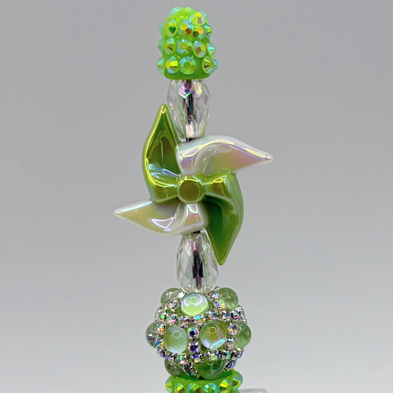 Colorful Pinwheel Balloon Beaded Pens – Choose Your Style A–D | Fun Handmade Festival Pens