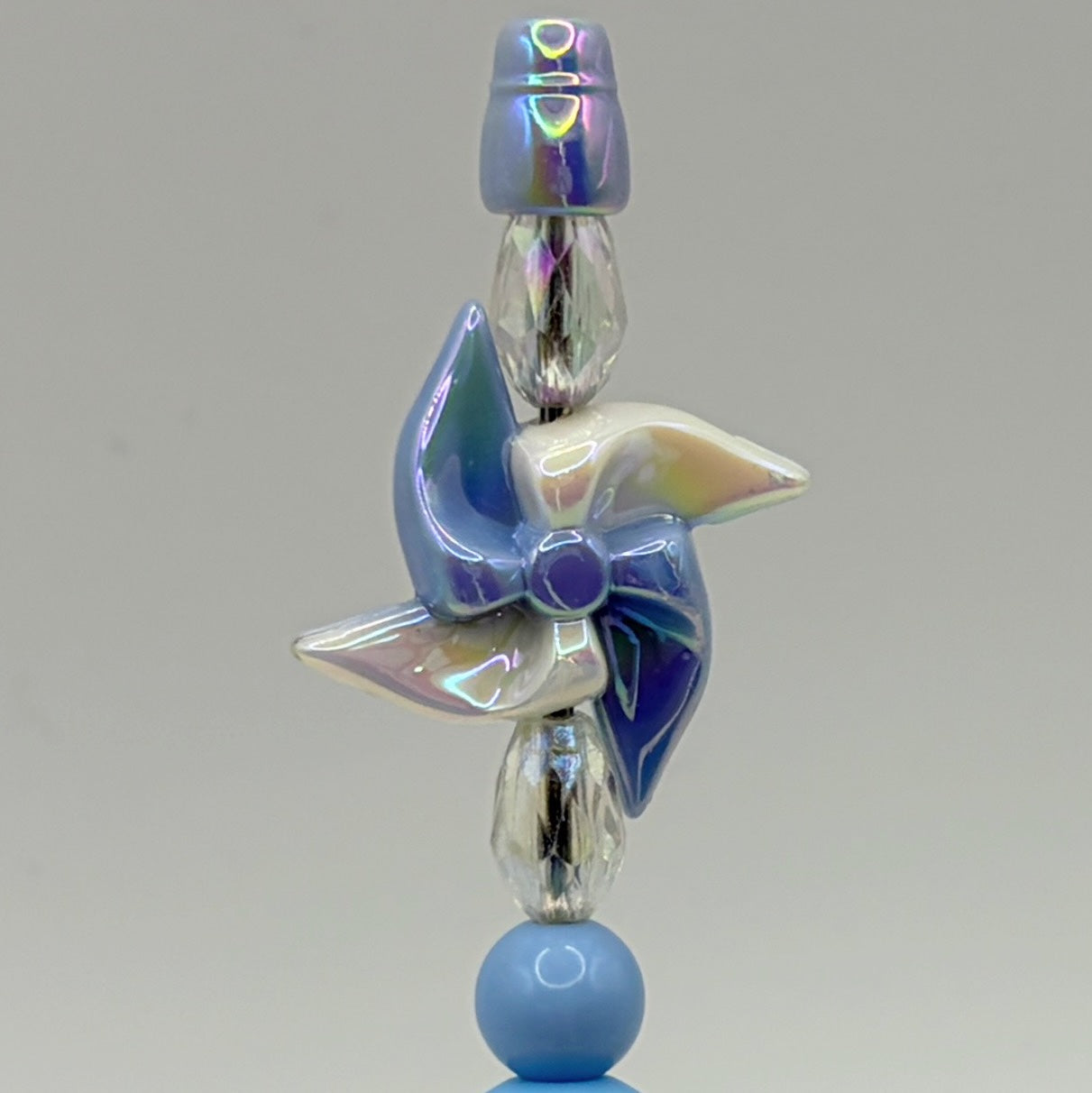 Colorful Pinwheel Balloon Beaded Pens – Choose Your Style A–D | Fun Handmade Festival Pens