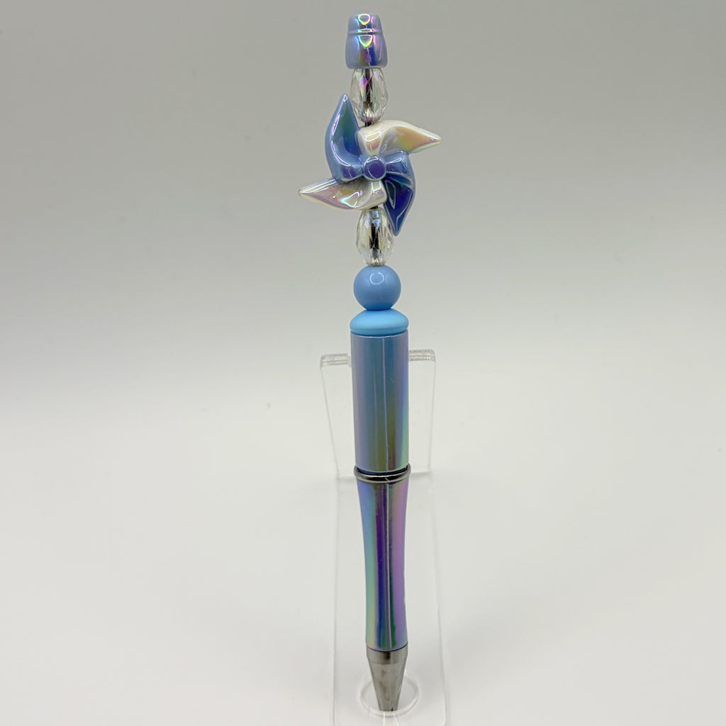 Colorful Pinwheel Balloon Beaded Pens – Choose Your Style A–D | Fun Handmade Festival Pens