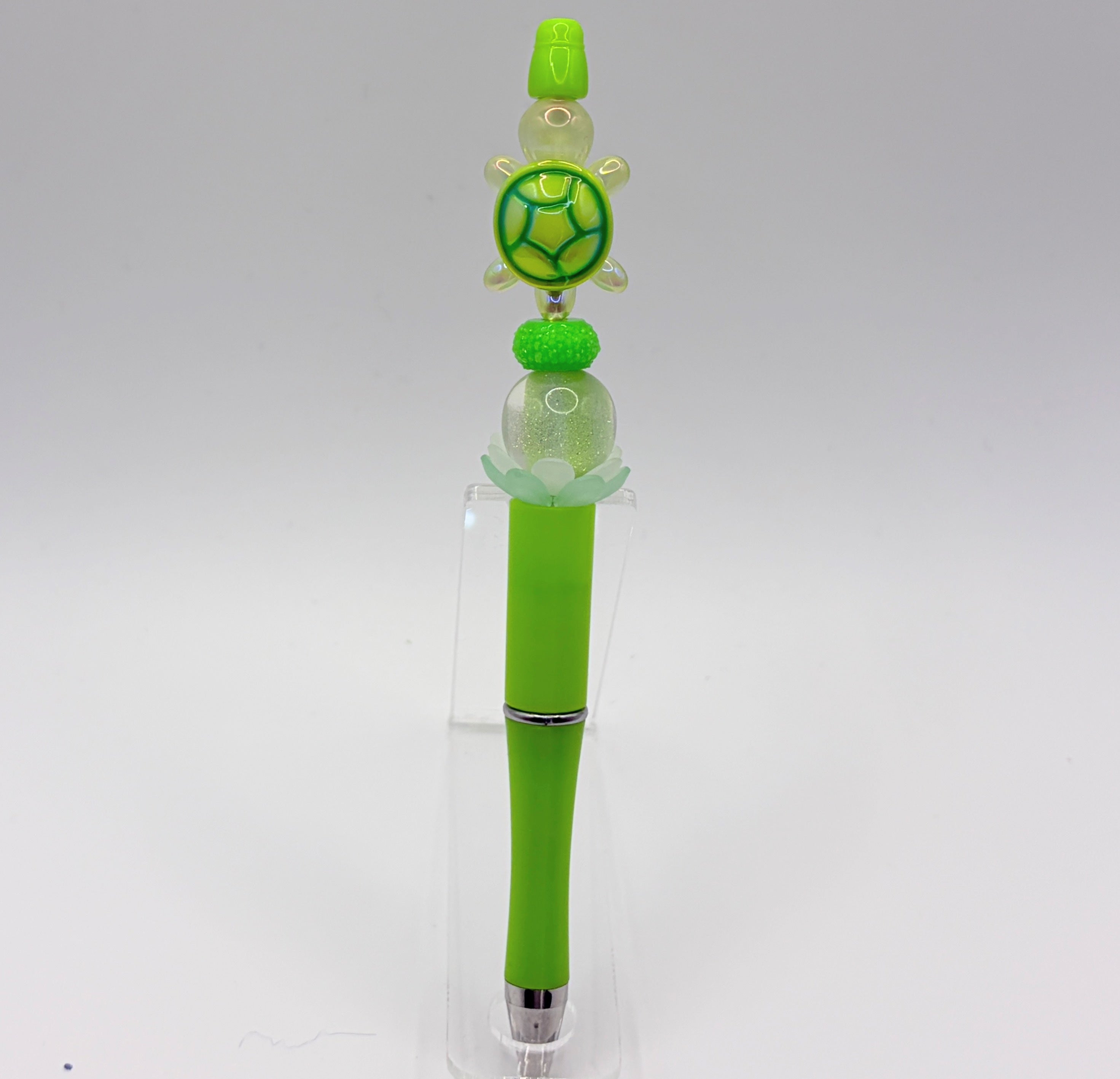 Beaded Turtle Pens – Coastal Sea Turtle Bead Pens | Choose Your Style A–F | Handmade Gift Pens