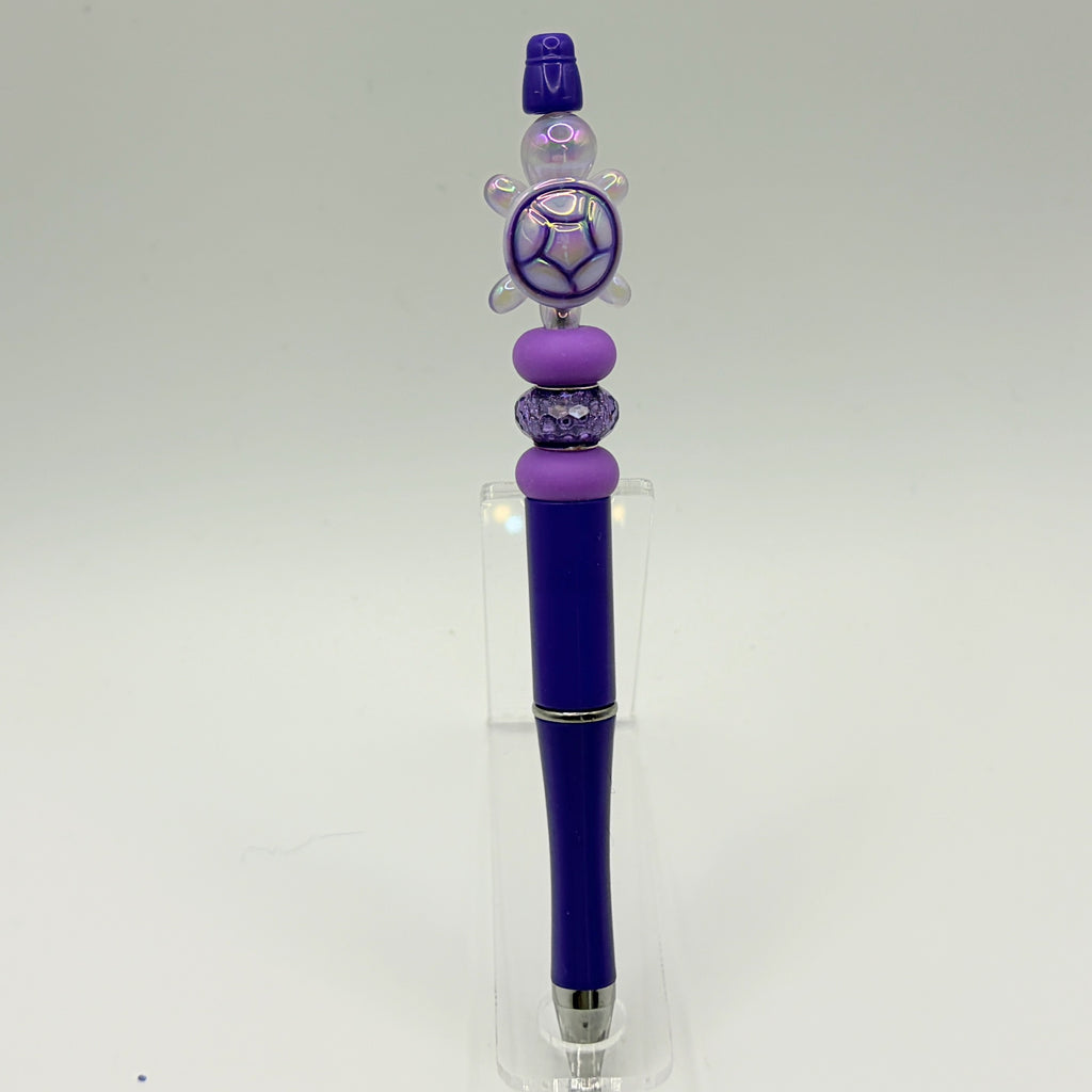 Beaded Turtle Pens – Coastal Sea Turtle Bead Pens | Choose Your Style A–F | Handmade Gift Pens