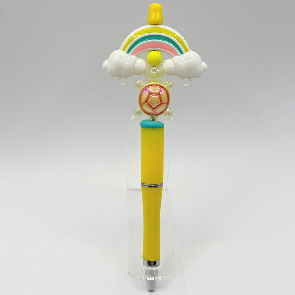 Beaded Turtle Pens – Coastal Sea Turtle Bead Pens | Choose Your Style A–F | Handmade Gift Pens