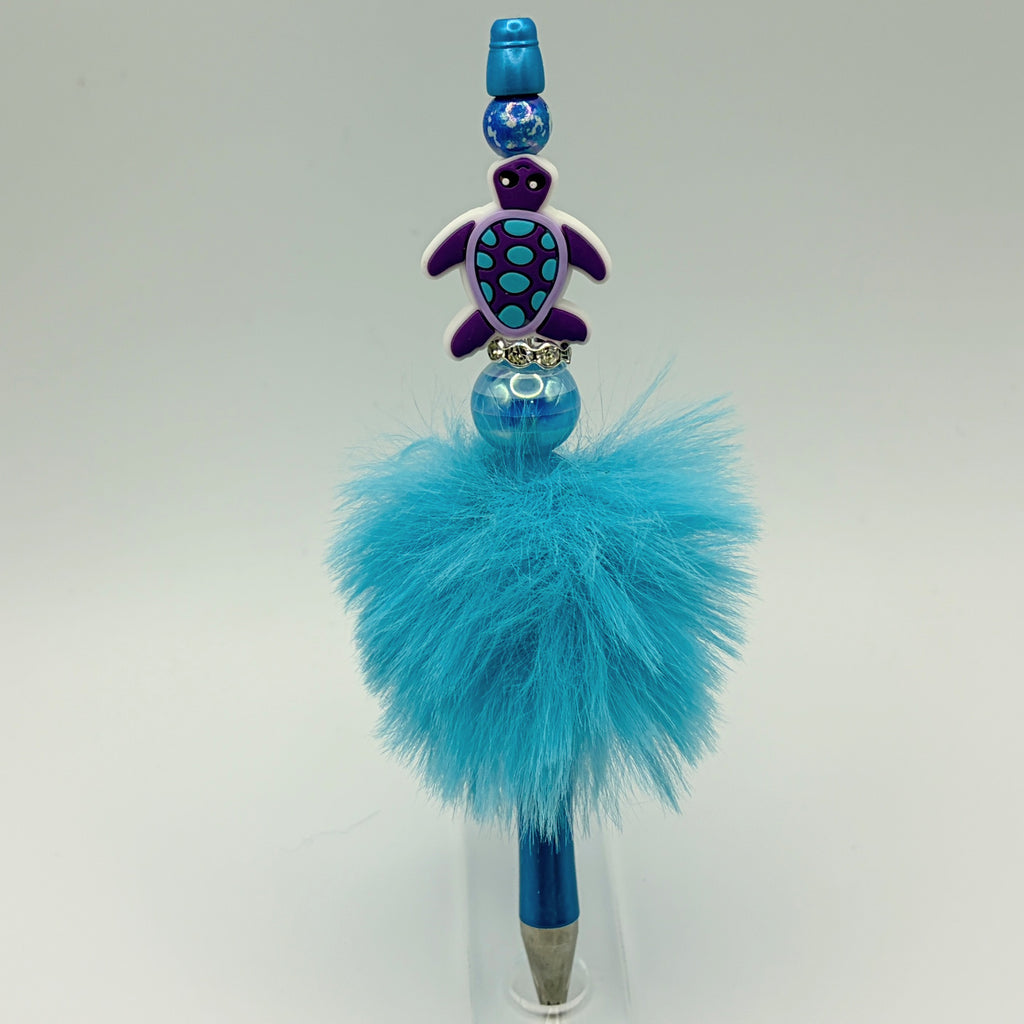 Beaded Turtle Pens – Coastal Sea Turtle Bead Pens | Choose Your Style A–F | Handmade Gift Pens