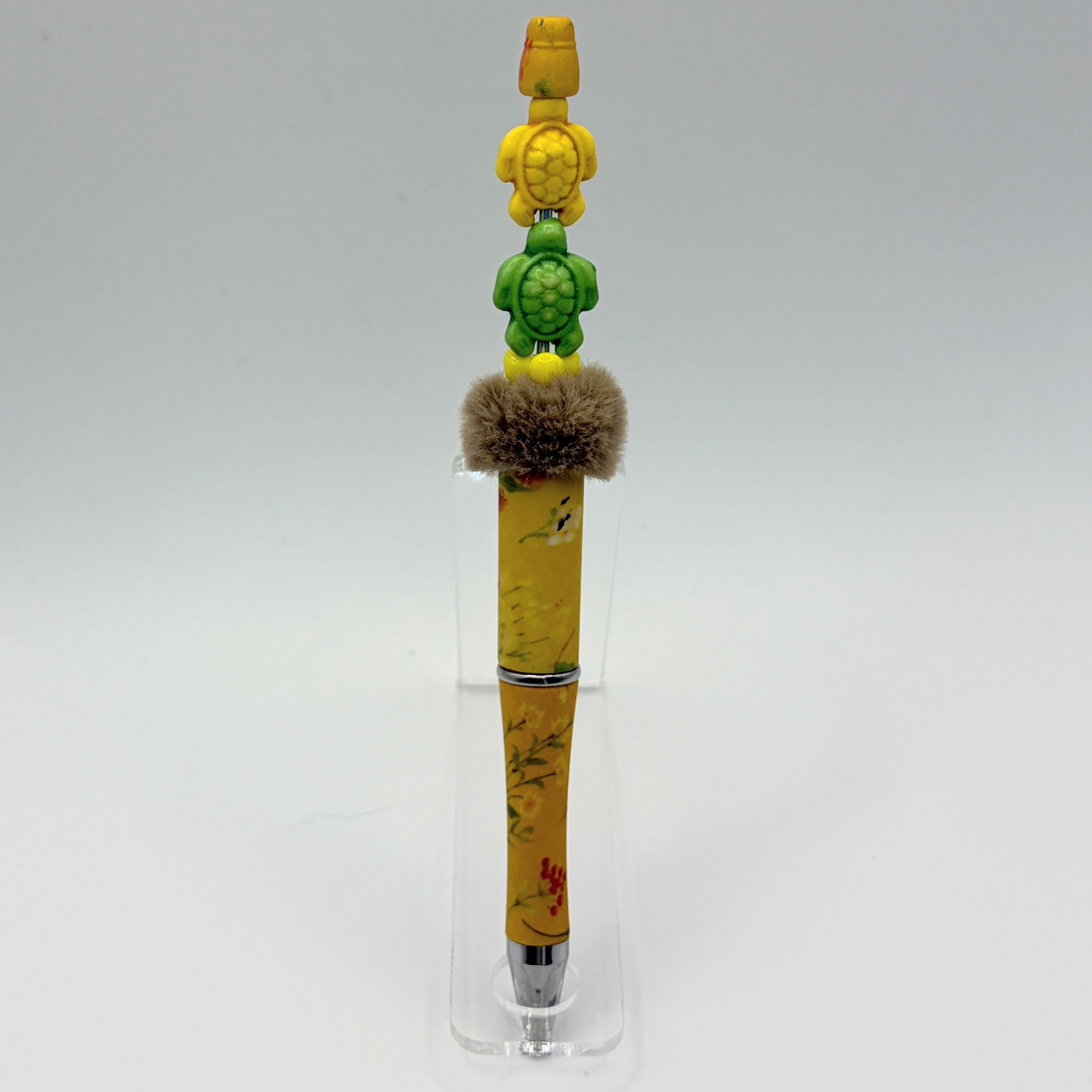Beaded Turtle Pens – Coastal Sea Turtle Bead Pens | Choose Your Style A–F | Handmade Gift Pens