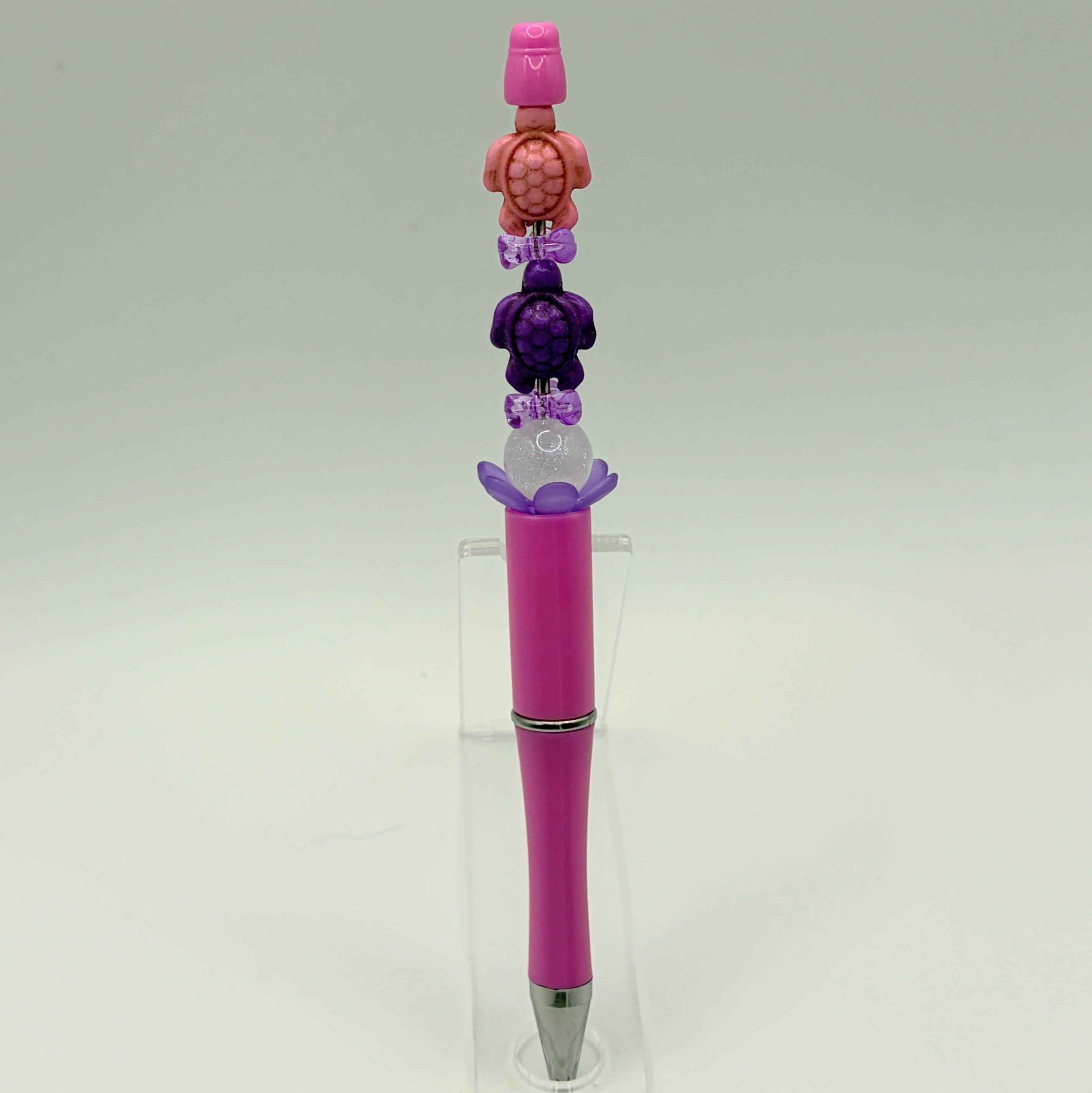 Beaded Turtle Pens – Coastal Sea Turtle Bead Pens | Choose Your Style A–F | Handmade Gift Pens