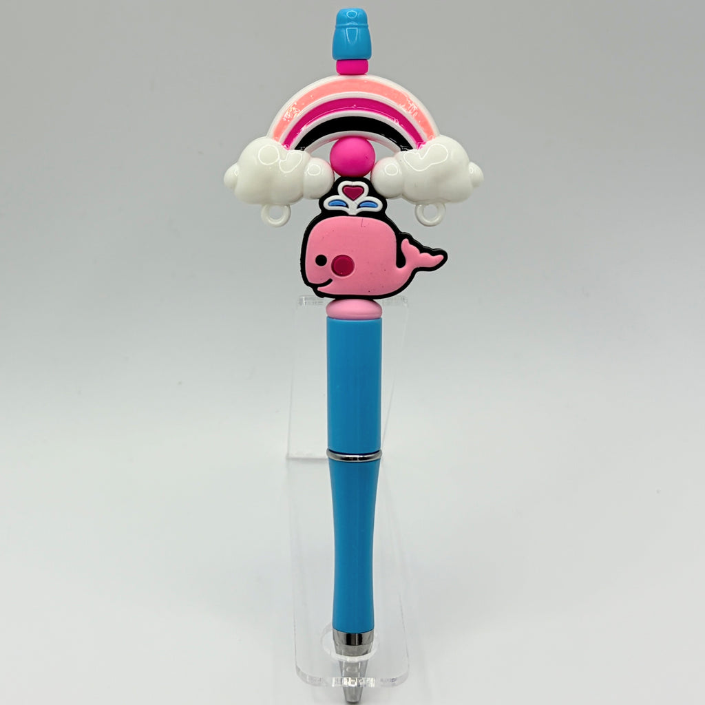Whale & Dolphin Beaded Pens – Coastal Ocean Theme Pens | Orca, Dolphin & Whale | Choose Your Style A–D