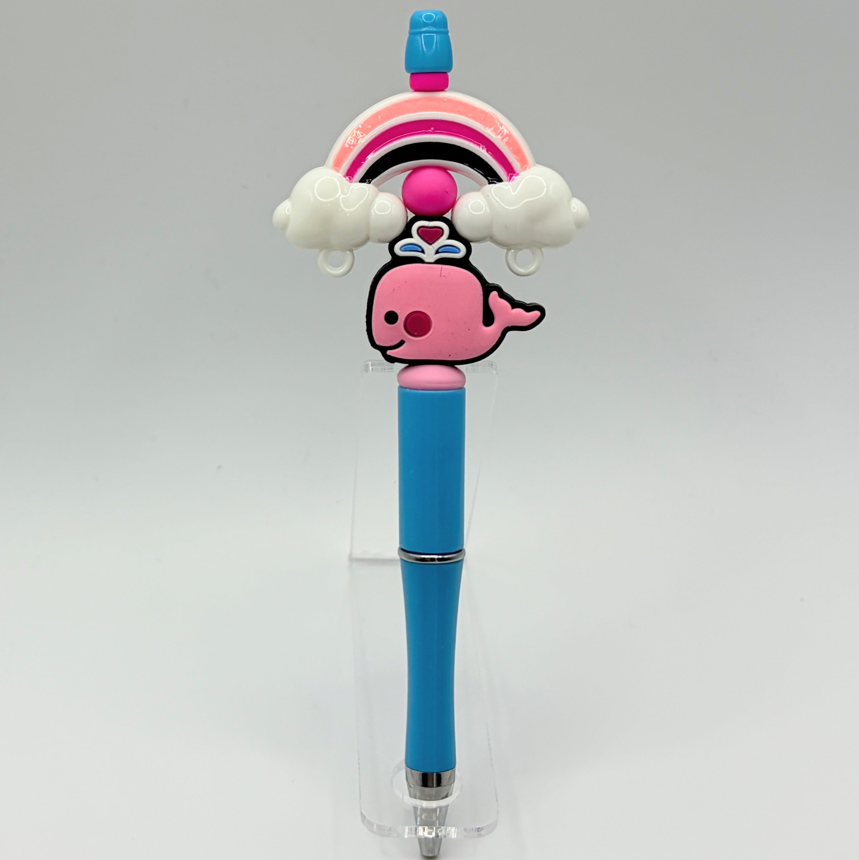 Whale & Dolphin Beaded Pens – Coastal Ocean Theme Pens | Orca, Dolphin & Whale | Choose Your Style A–D