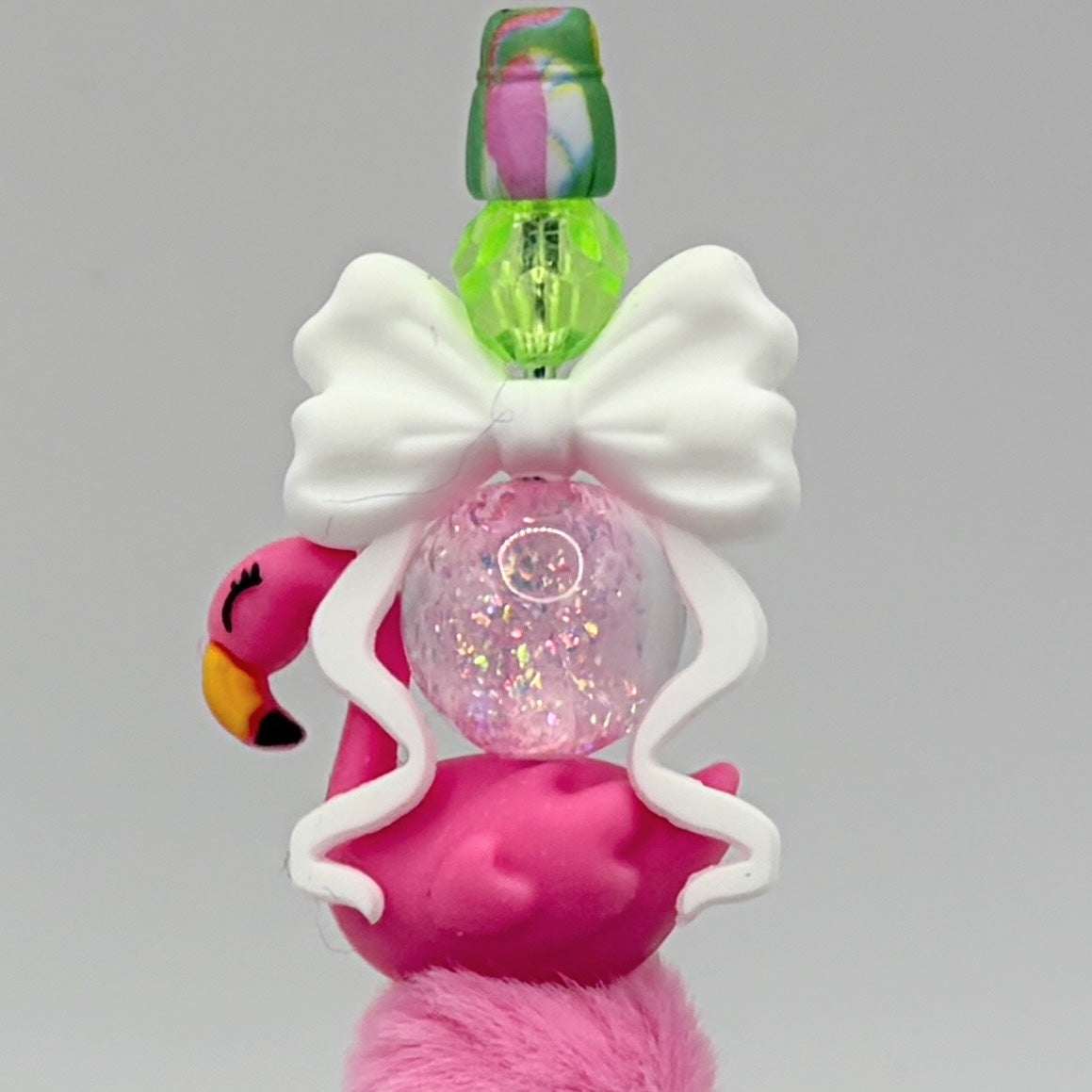 Beach Animal Beaded Pens – Ocean & Summer Theme Pens | Flamingo, Turtle, Jellyfish & More | Choose Your Style A–I