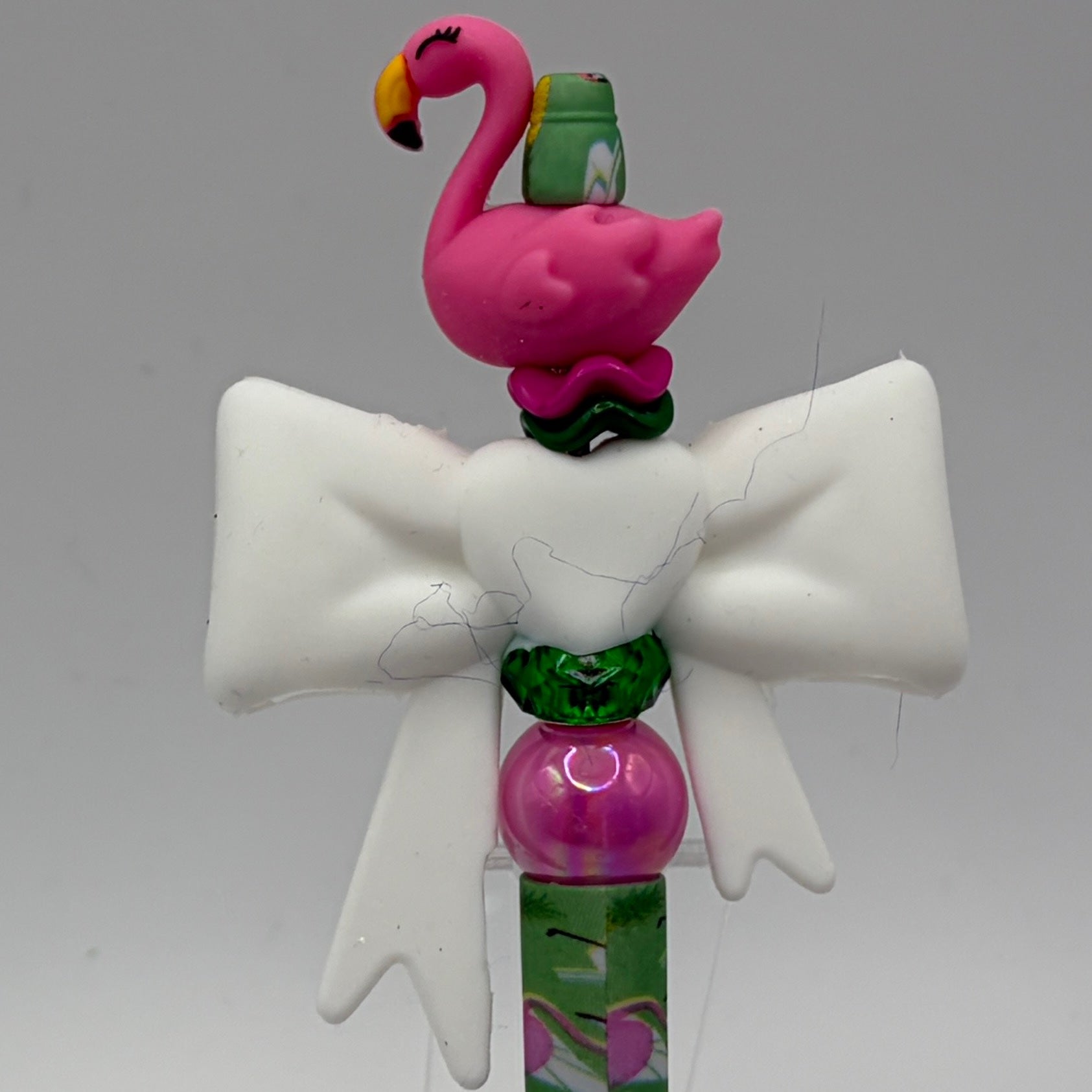 Beach Animal Beaded Pens – Ocean & Summer Theme Pens | Flamingo, Turtle, Jellyfish & More | Choose Your Style A–I
