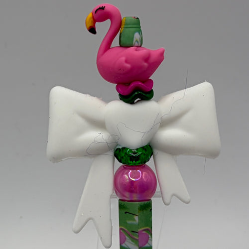 Beach Animal Beaded Pens – Ocean & Summer Theme Pens | Flamingo, Turtle, Jellyfish & More | Choose Your Style A–I