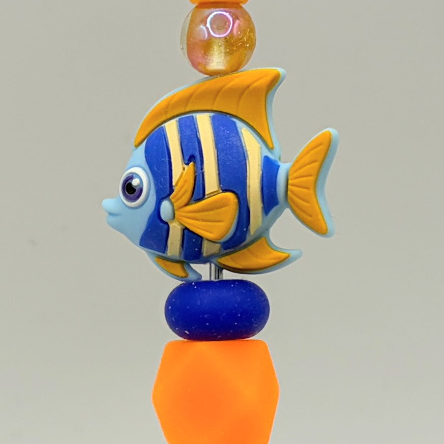 Ocean Animal Beaded Pencils – Kids Fun School Pencils | Seahorse, Shark & Fish | Choose Your Style A–C