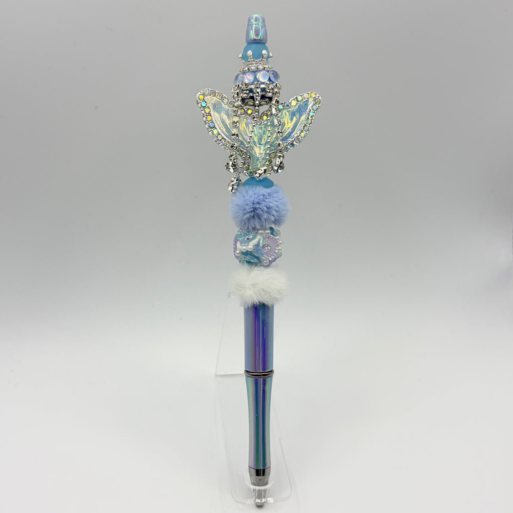 Mermaid Tail Beaded Pens – Coastal Glam Ocean Pens | Rhinestone Mermaid Pens | Choose Your Style A–B