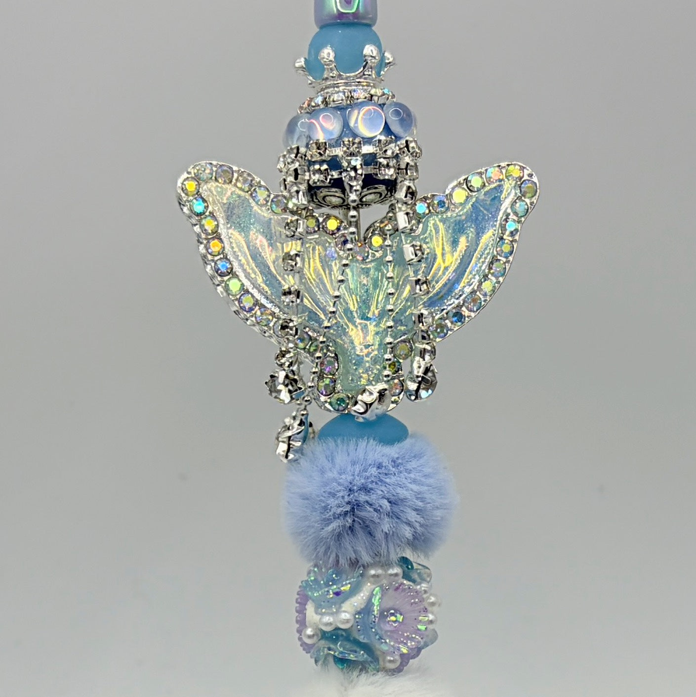 Mermaid Tail Beaded Pens – Coastal Glam Ocean Pens | Rhinestone Mermaid Pens | Choose Your Style A–B