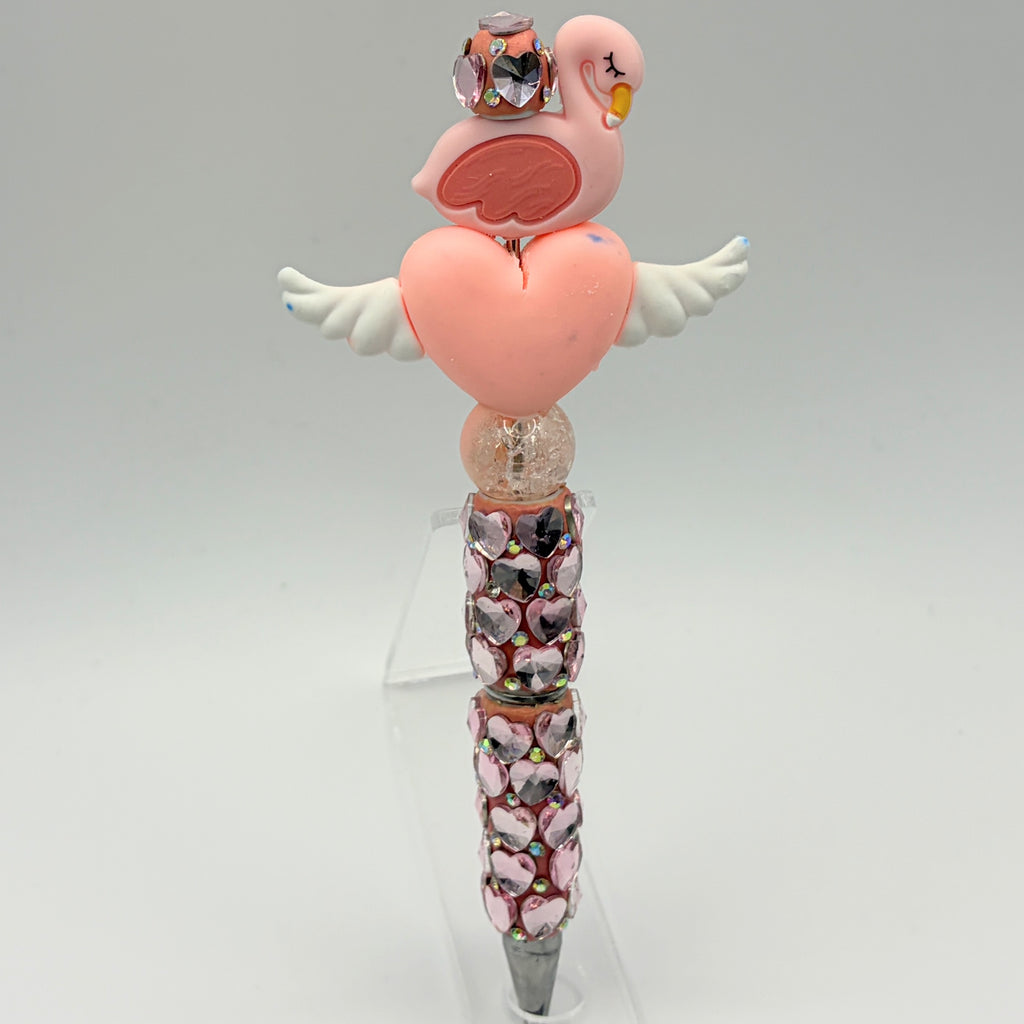 Beach Animal Beaded Pens – Ocean & Summer Theme Pens | Flamingo, Turtle, Jellyfish & More | Choose Your Style A–I