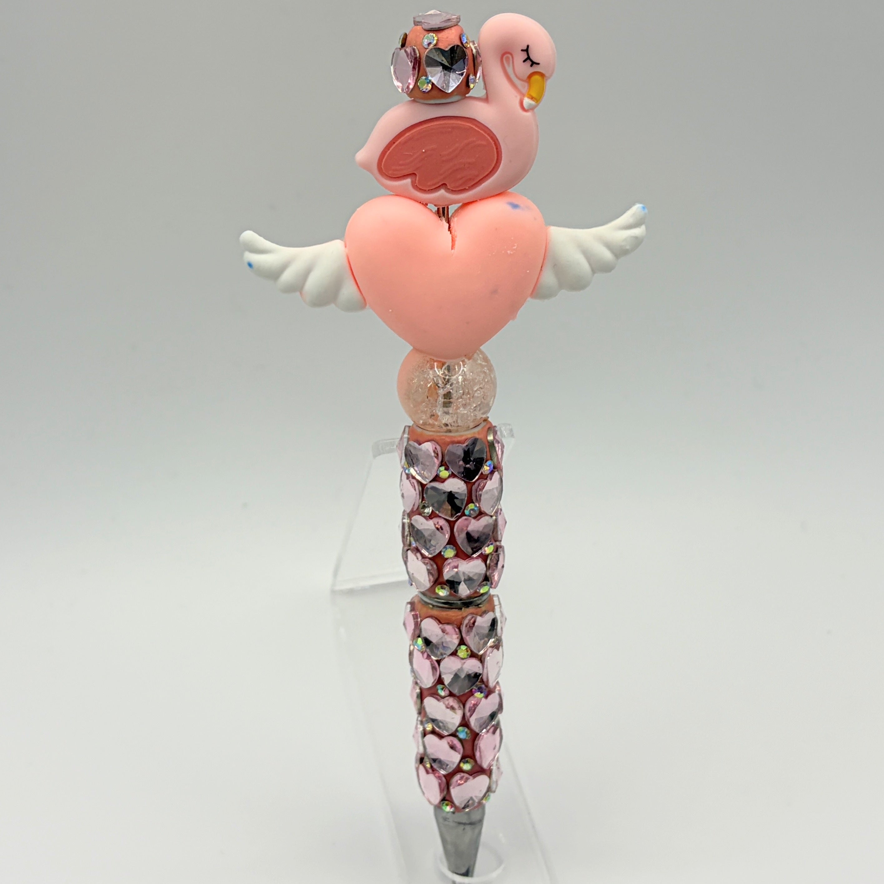 Beach Animal Beaded Pens – Ocean & Summer Theme Pens | Flamingo, Turtle, Jellyfish & More | Choose Your Style A–I