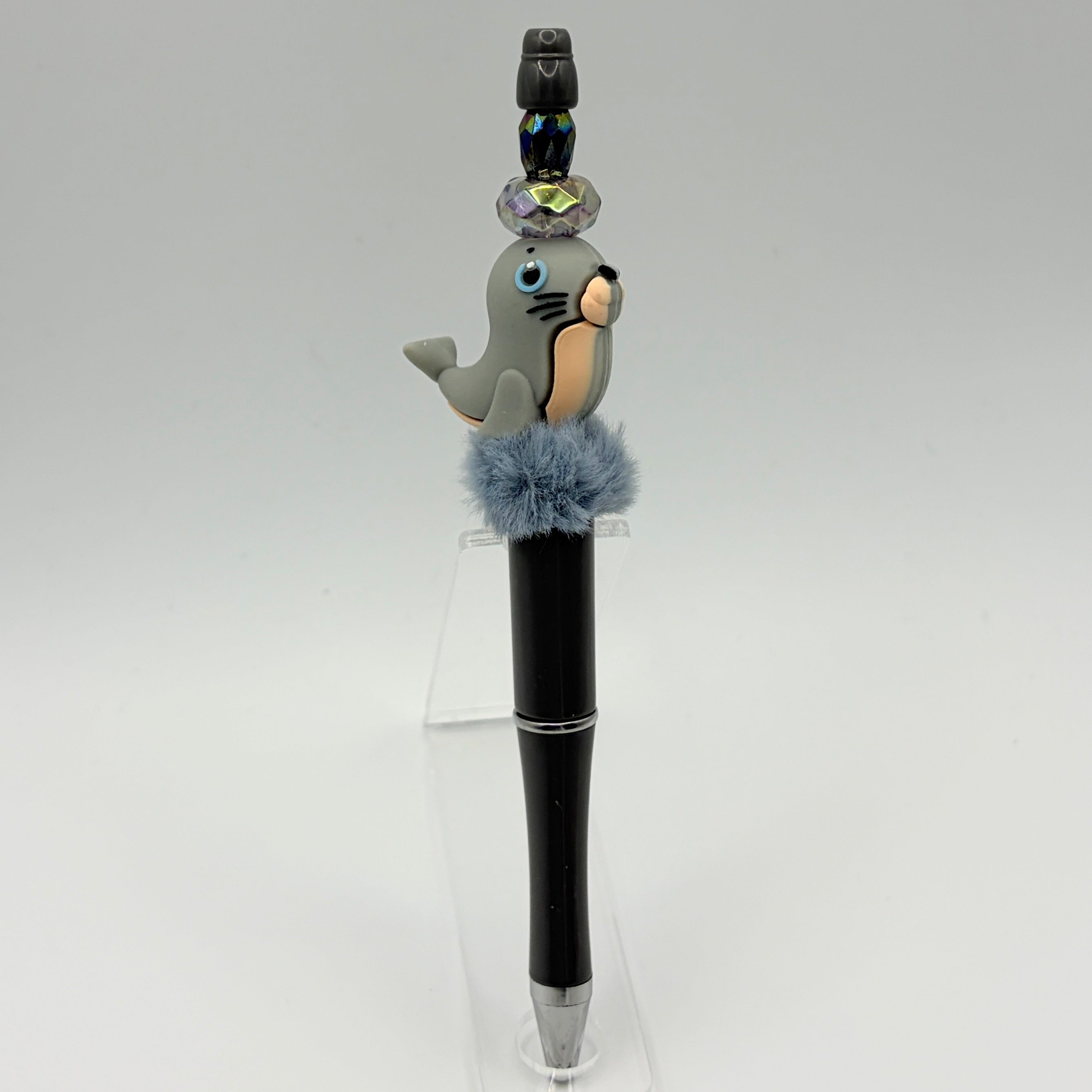 Beach Animal Beaded Pens – Ocean & Summer Theme Pens | Flamingo, Turtle, Jellyfish & More | Choose Your Style A–I