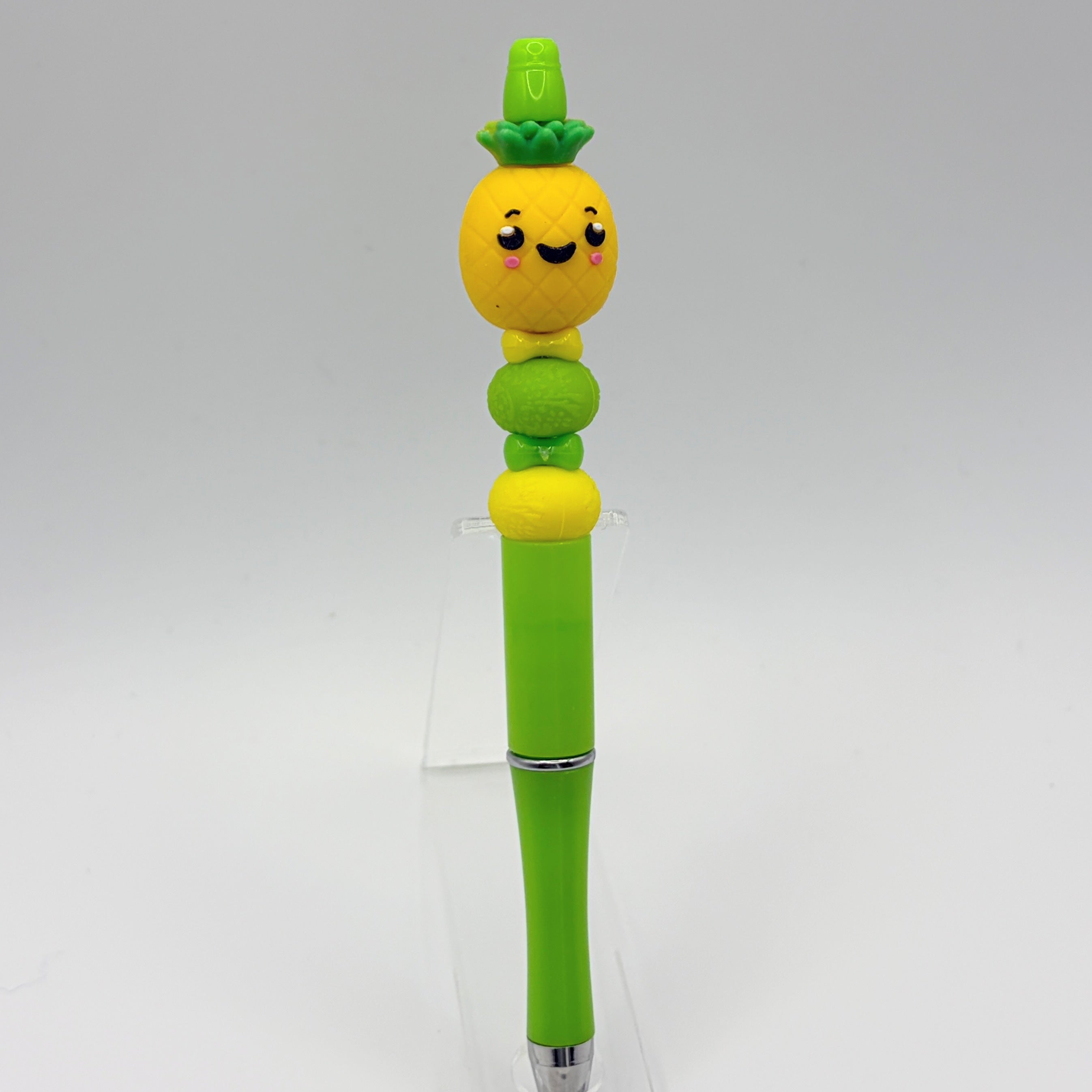 Summer Vibes Beaded Pens – Bright Fun Summer Theme Pens | Pineapple, Watermelon, Beach & Cruise | Choose Your Style A–F