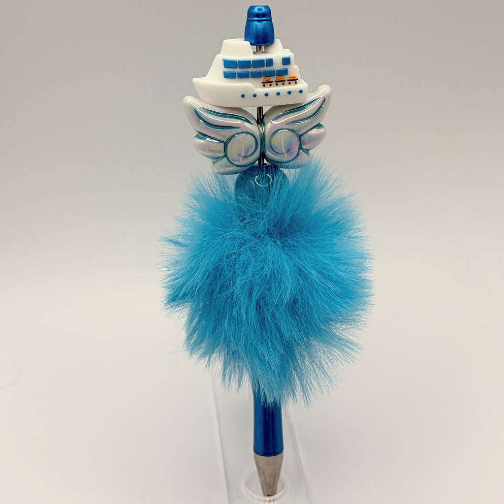Summer Vibes Beaded Pens – Bright Fun Summer Theme Pens | Pineapple, Watermelon, Beach & Cruise | Choose Your Style A–F