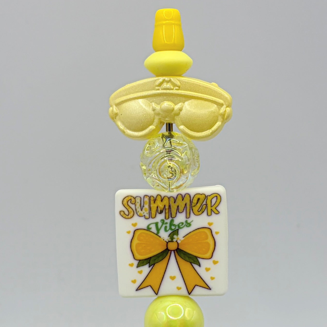 Summer Vibes Beaded Pens – Bright Fun Summer Theme Pens | Pineapple, Watermelon, Beach & Cruise | Choose Your Style A–F