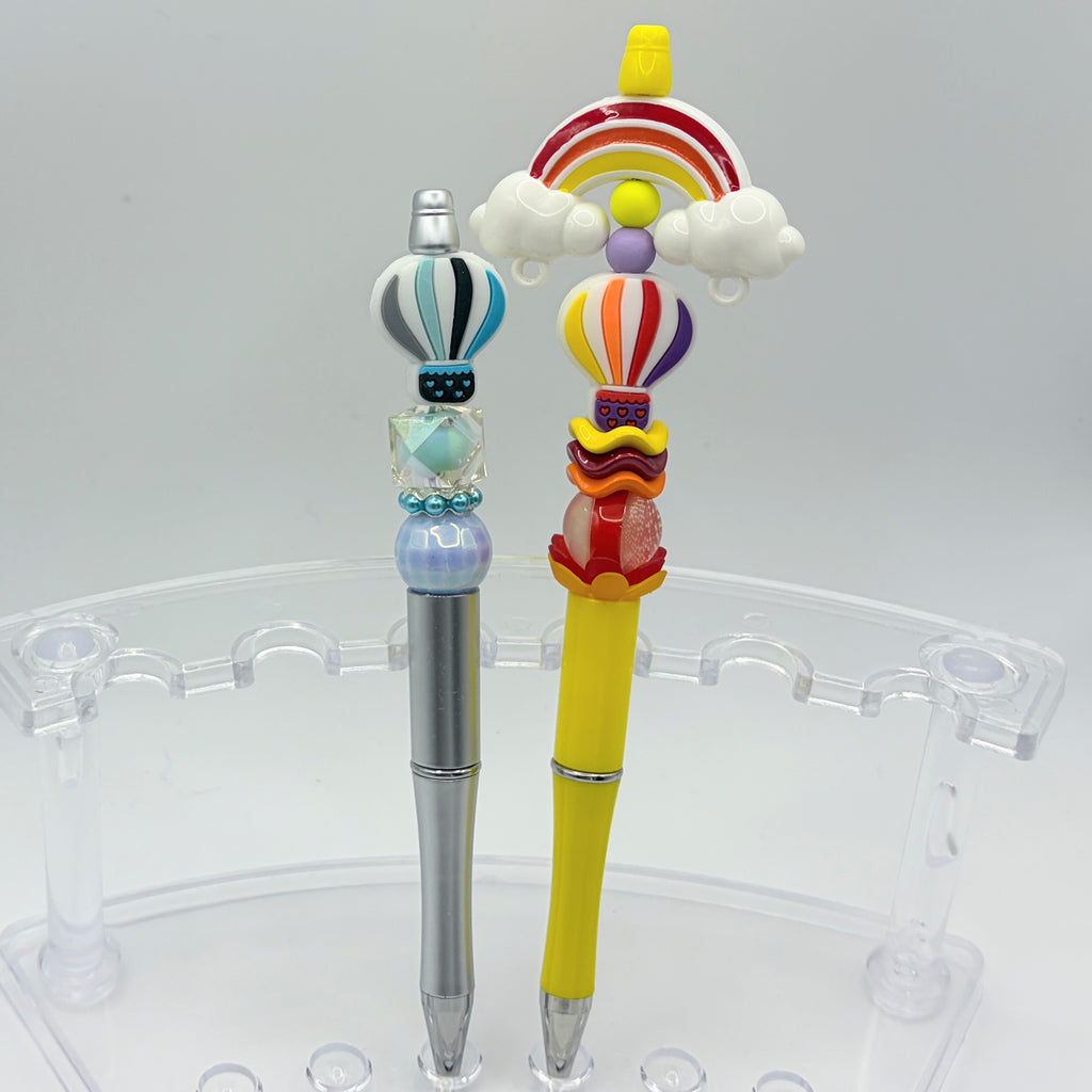 Hot Air Balloon Beaded Pens – Colorful Handmade Pens – Cute Gift Pens – Choose Your Style A or B