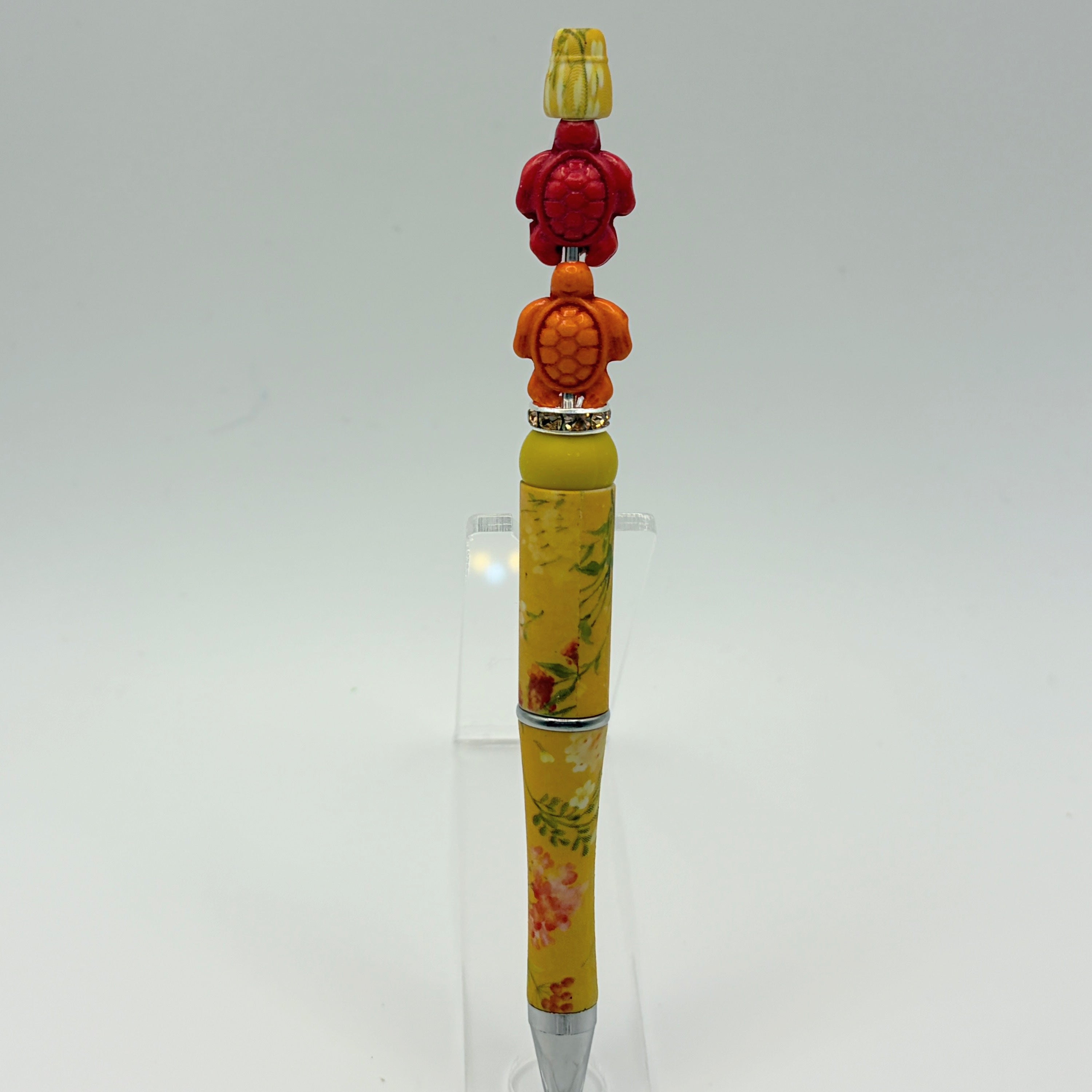 Beaded Turtle Pens – Coastal Sea Turtle Bead Pens | Choose Your Style A–F | Handmade Gift Pens