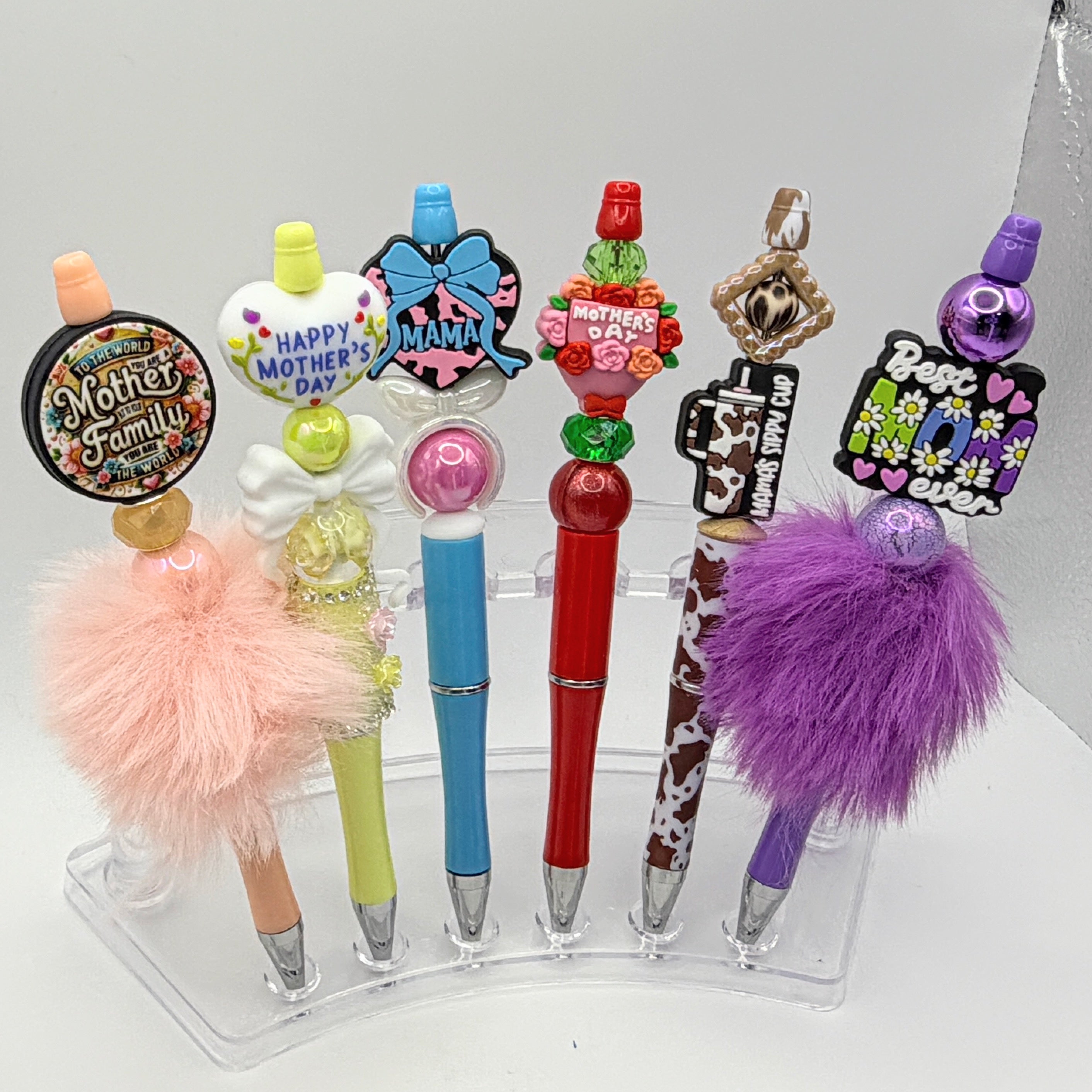 Mother’s Day Beaded Pens – Choose Your Style A–R | Handmade Gift Pens for Mom | Cute Custom Ink Pens
