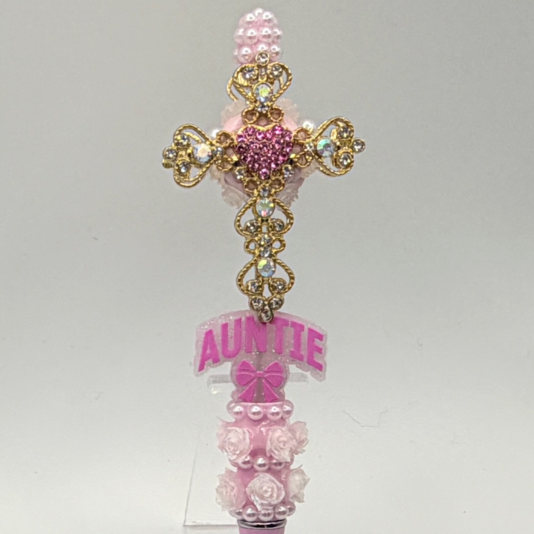 Auntie & Sister Beaded Pens – Choose Your Style A–H | Handmade Gifts for Auntie & Sister | Cute Gift Pens