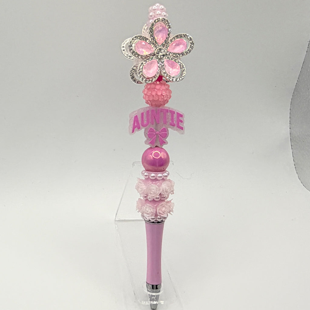 Auntie & Sister Beaded Pens – Choose Your Style A–H | Handmade Gifts for Auntie & Sister | Cute Gift Pens
