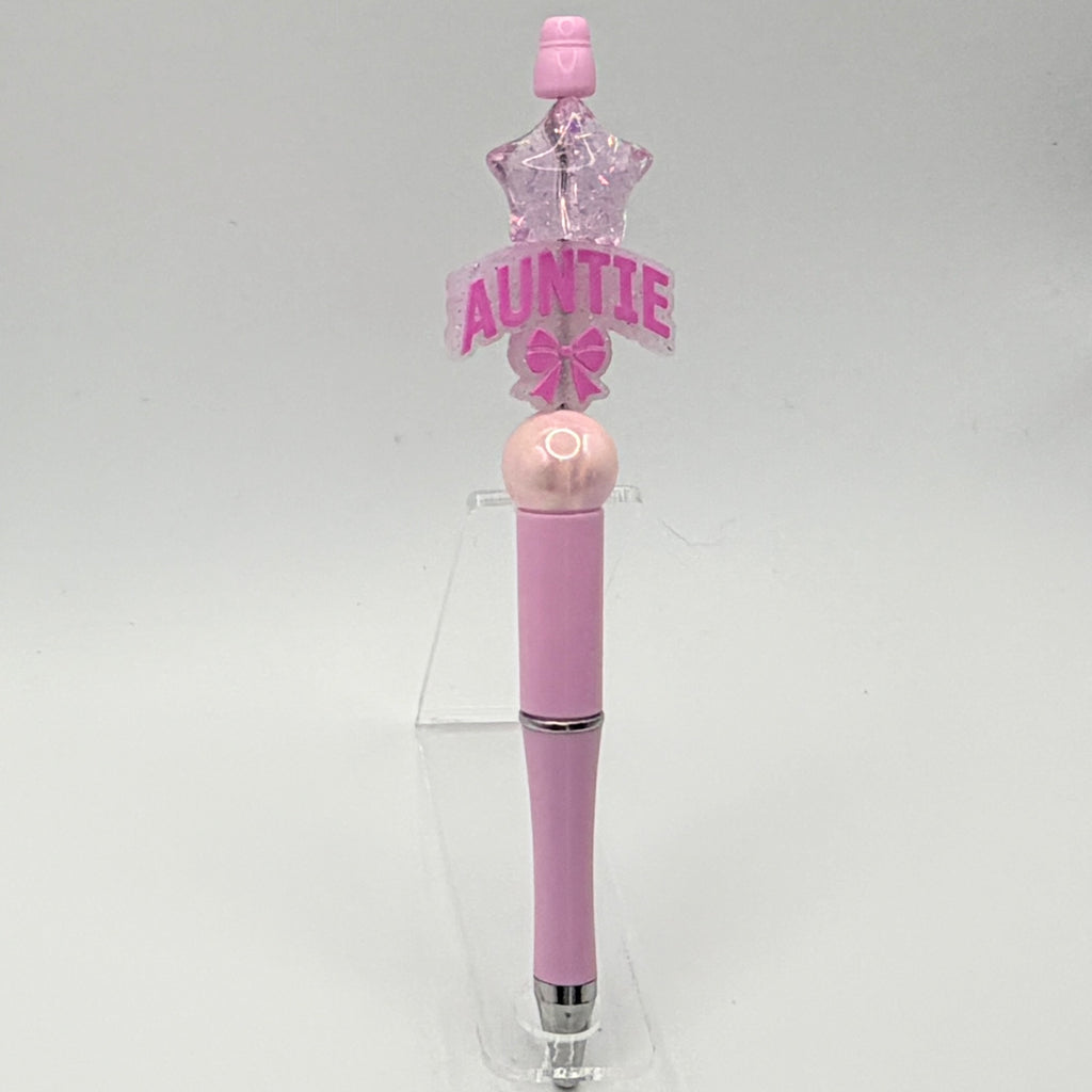 Auntie & Sister Beaded Pens – Choose Your Style A–H | Handmade Gifts for Auntie & Sister | Cute Gift Pens