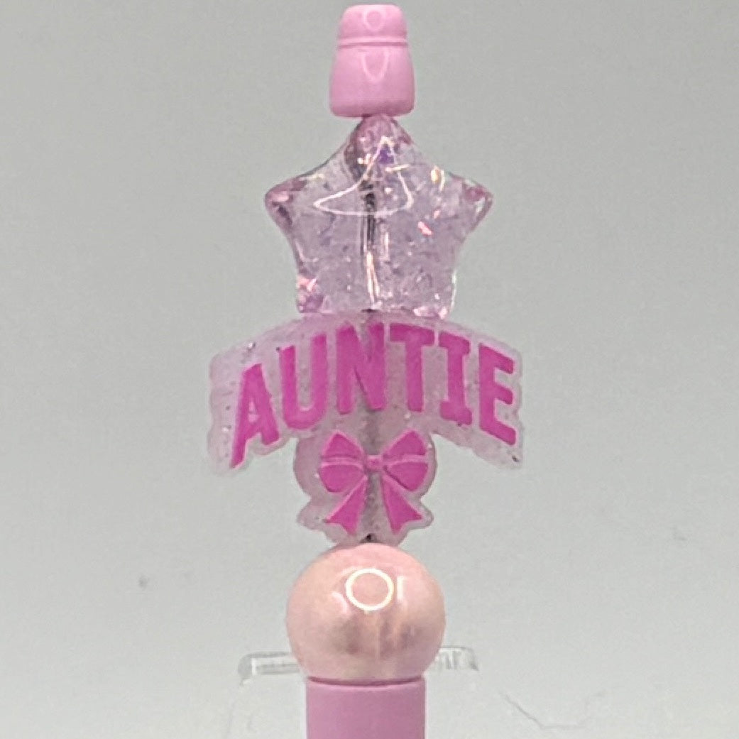 Auntie & Sister Beaded Pens – Choose Your Style A–H | Handmade Gifts for Auntie & Sister | Cute Gift Pens