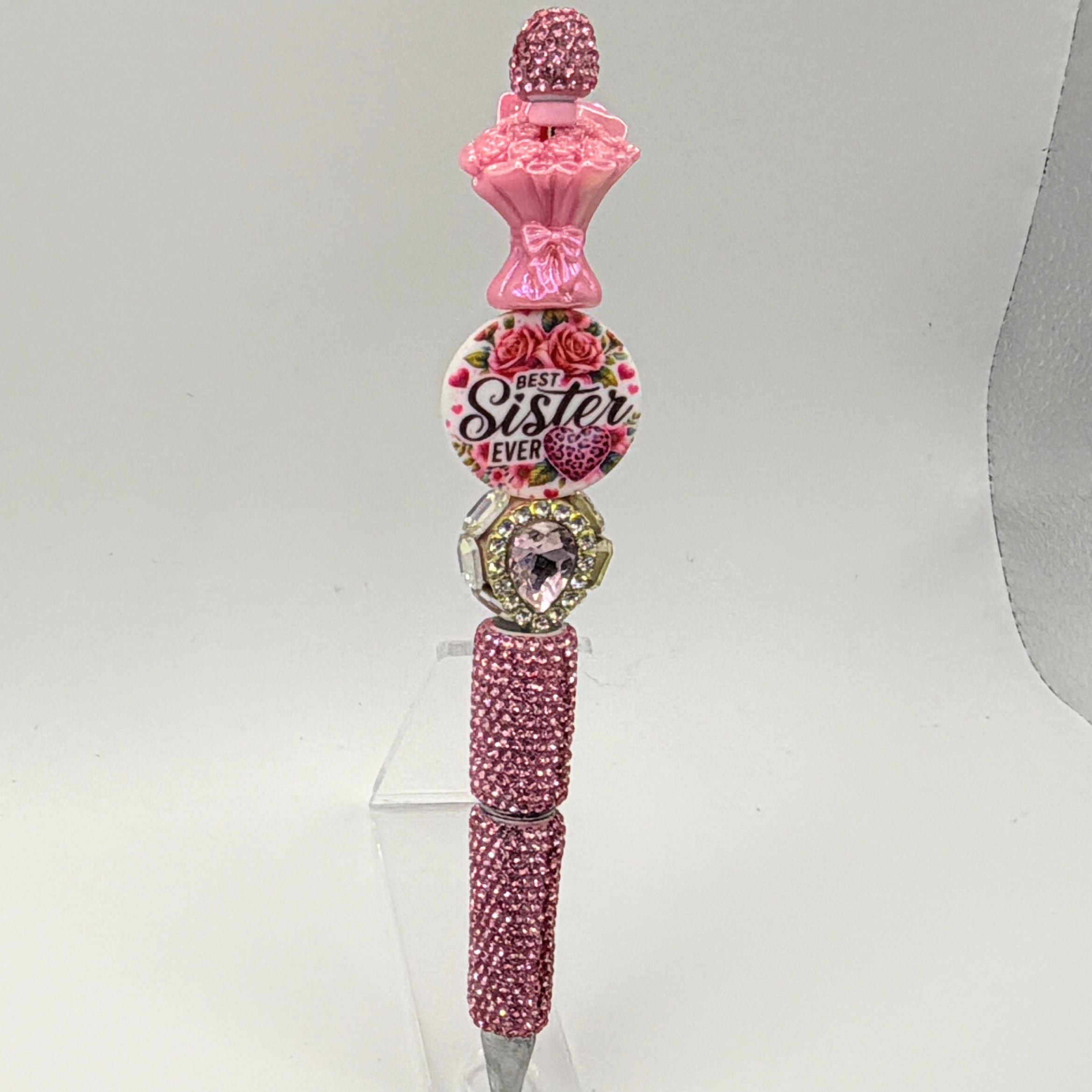 Auntie & Sister Beaded Pens – Choose Your Style A–H | Handmade Gifts for Auntie & Sister | Cute Gift Pens