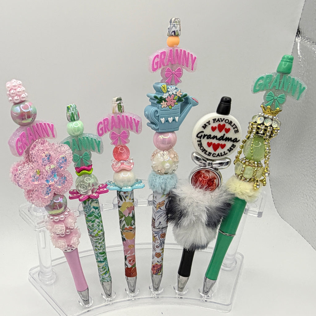 Granny & Grandma Beaded Pens – Choose Your Style A–L | Handmade Gifts for Grandma | Mother’s Day Pens