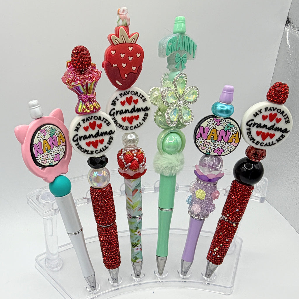 Granny & Grandma Beaded Pens – Choose Your Style A–L | Handmade Gifts for Grandma | Mother’s Day Pens