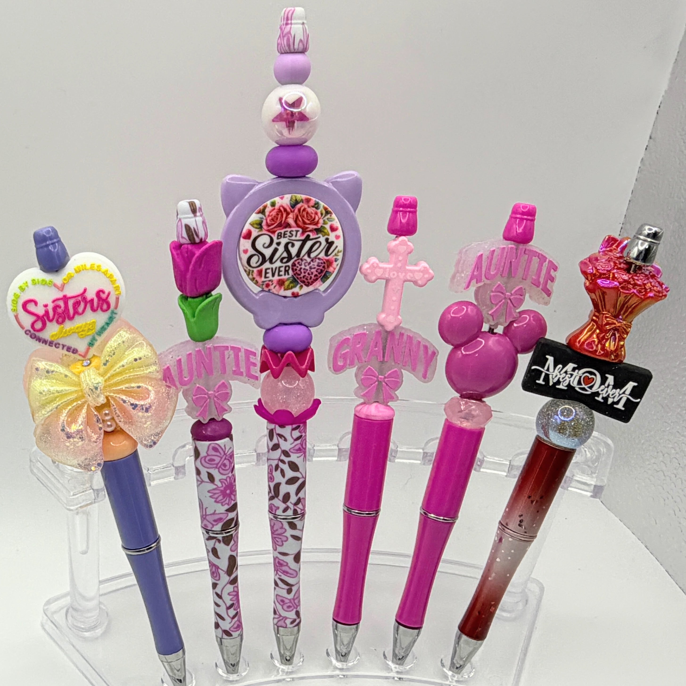 Mother’s Day & Family Beaded Pens – Choose Your Style (Sister, Auntie, Granny, Mama Gifts)