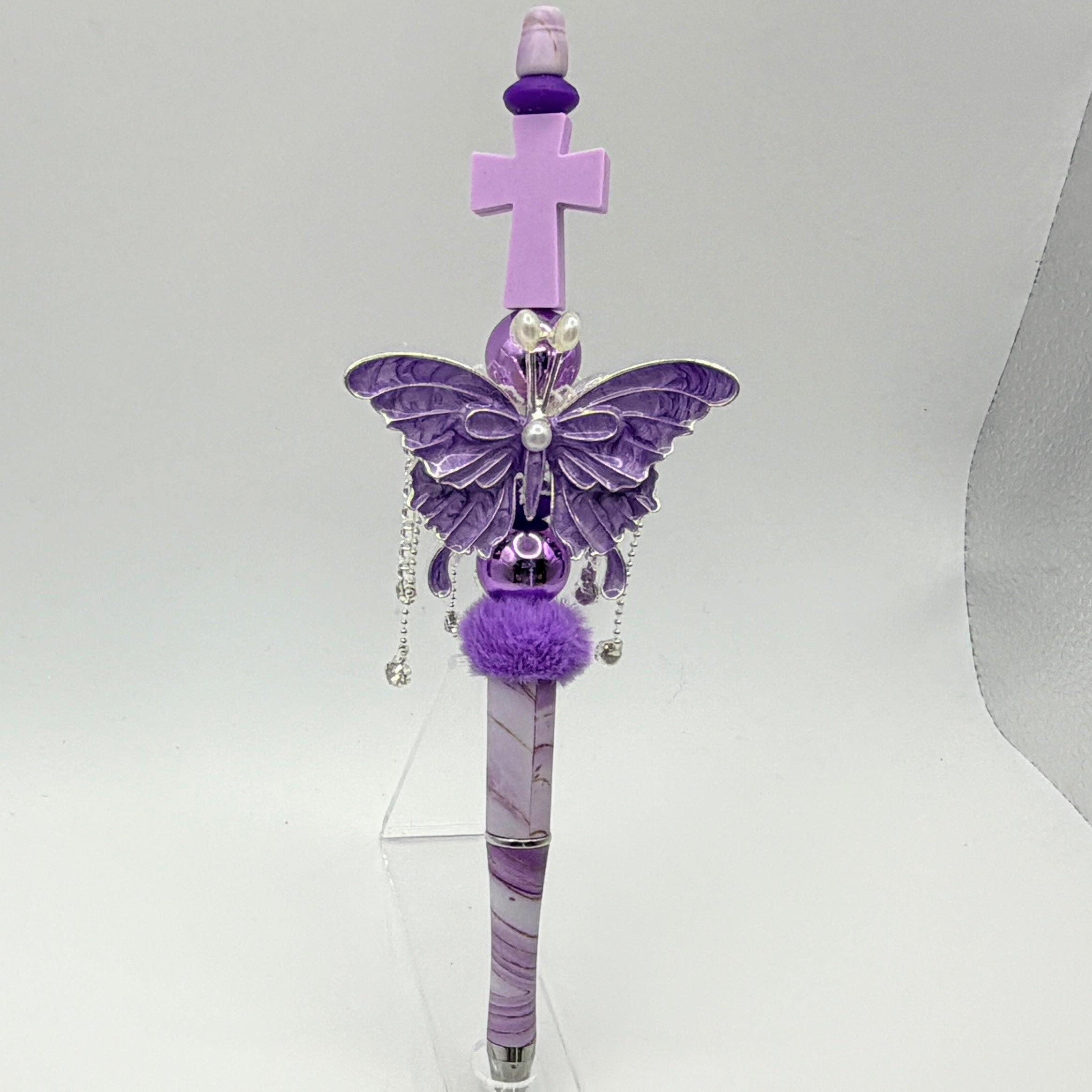 Faith & Floral Beaded Pens – Choose Your Style (Cross, Butterfly, Rhinestone, Christian Gifts)