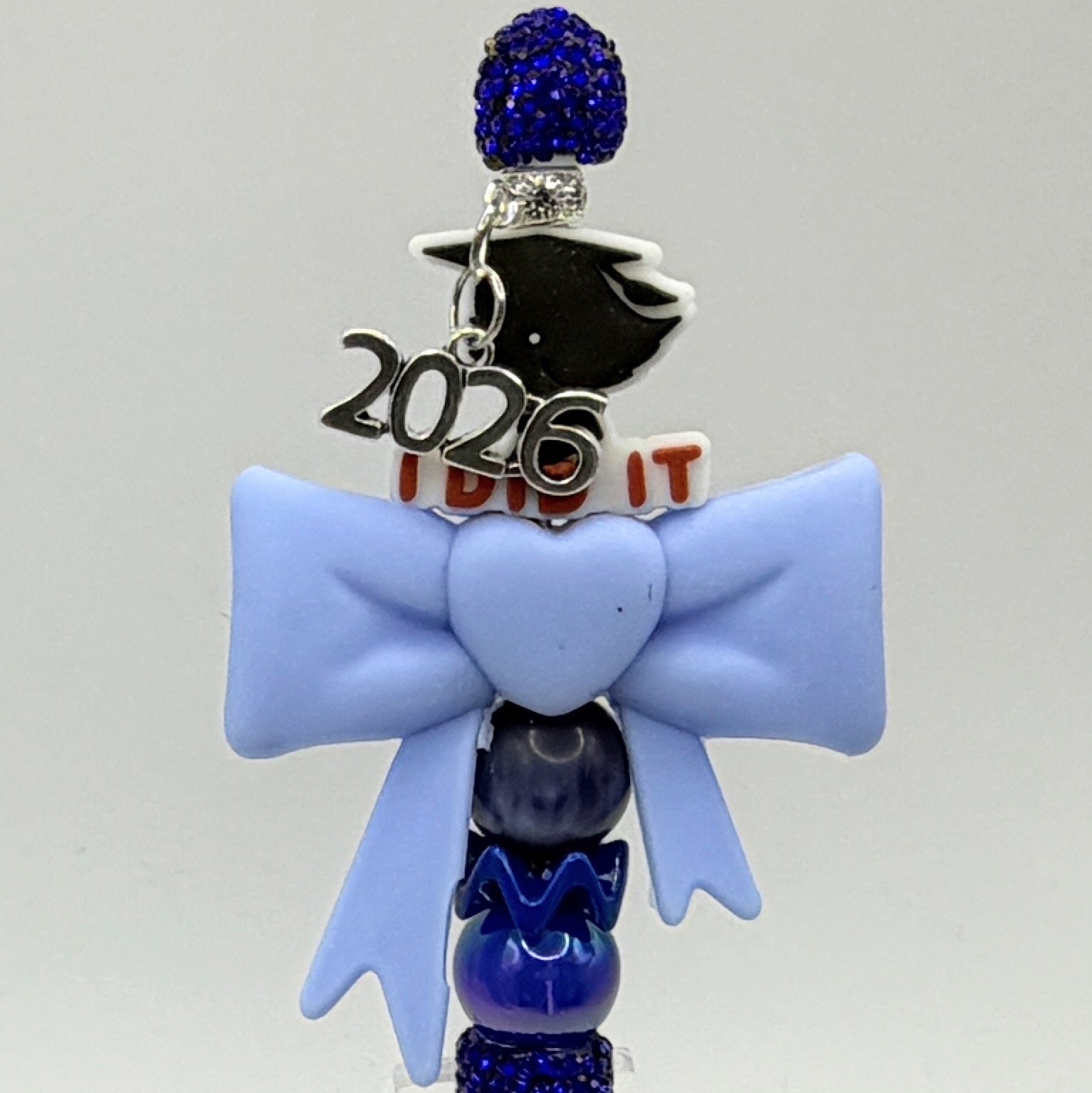 Class of 2026 Graduation Beaded Pens – Bow Graduation Pens – Handmade Senior & Kindergarten Graduation Gifts – Choose Your Style A–H