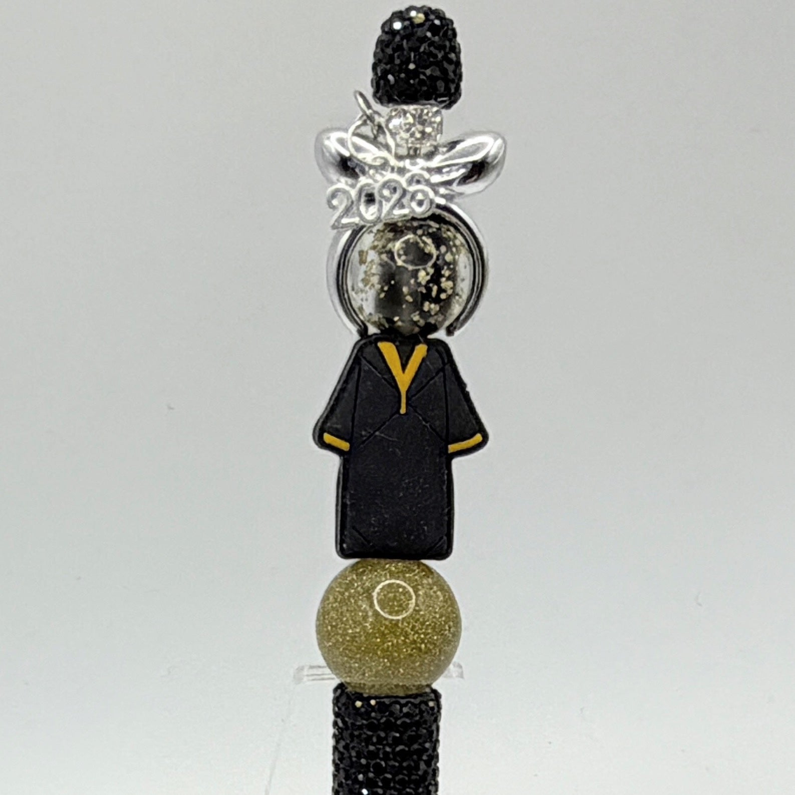Class of 2026 Graduation Beaded Pens – Pink & Black Senior Pens – Choose Your Style A–E – Handmade Graduation Gifts