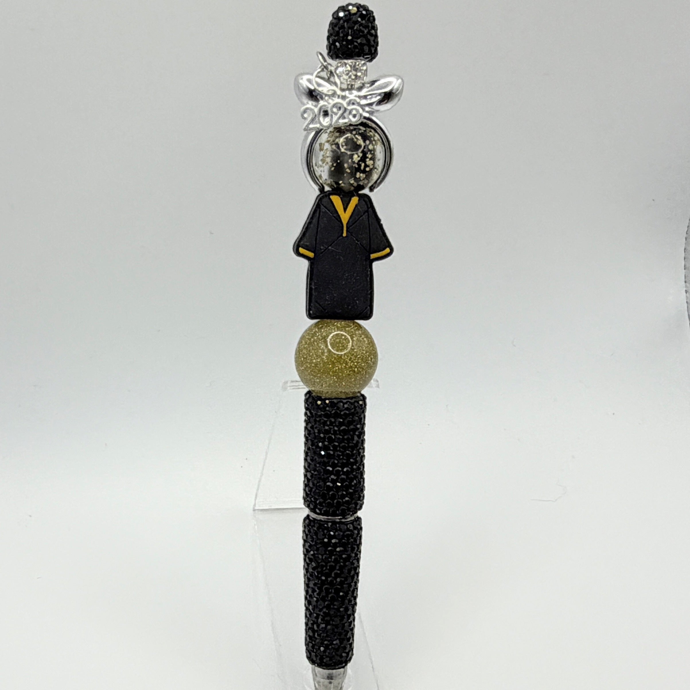 Class of 2026 Graduation Beaded Pens – Pink & Black Senior Pens – Choose Your Style A–E – Handmade Graduation Gifts