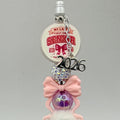 Class of 2026 Graduation Beaded Pens – Pink & Black Senior Pens – Choose Your Style A–E – Handmade Graduation Gifts