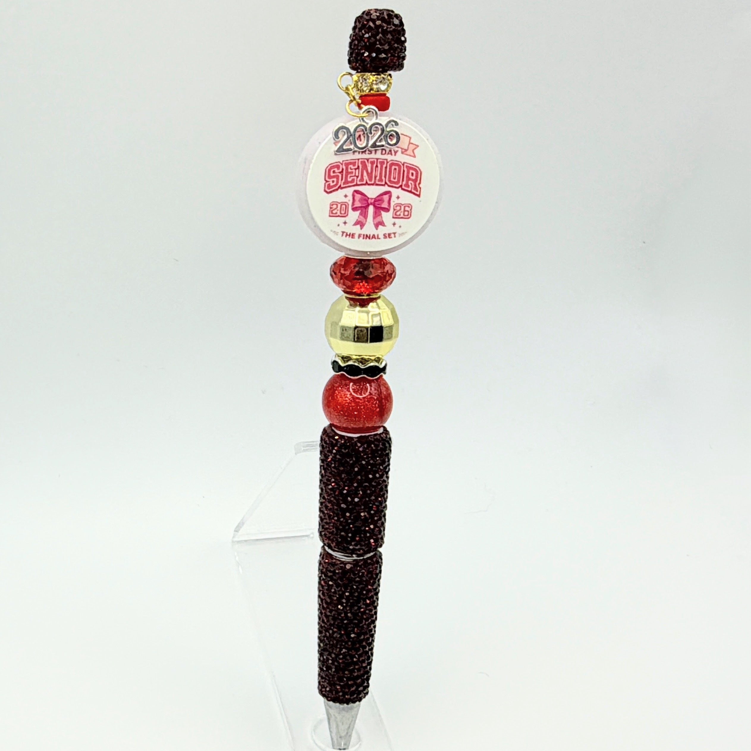 Class of 2026 Graduation Beaded Pens – Kindergarten & Senior Graduation Pens – Handmade Glitter Pens – Choose Your Style A–E