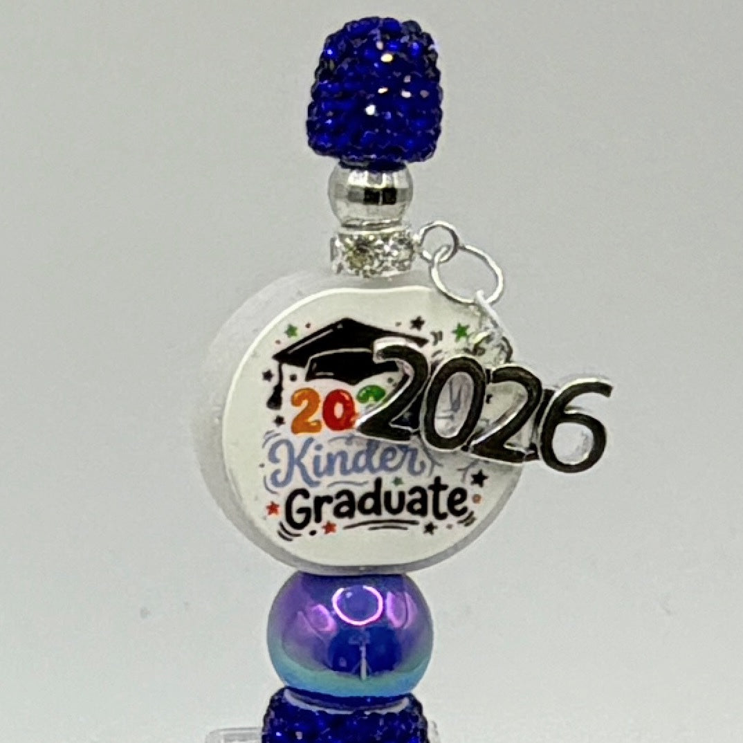 Class of 2026 Graduation Beaded Pens – Kindergarten & Senior Graduation Pens – Handmade Glitter Pens – Choose Your Style A–E