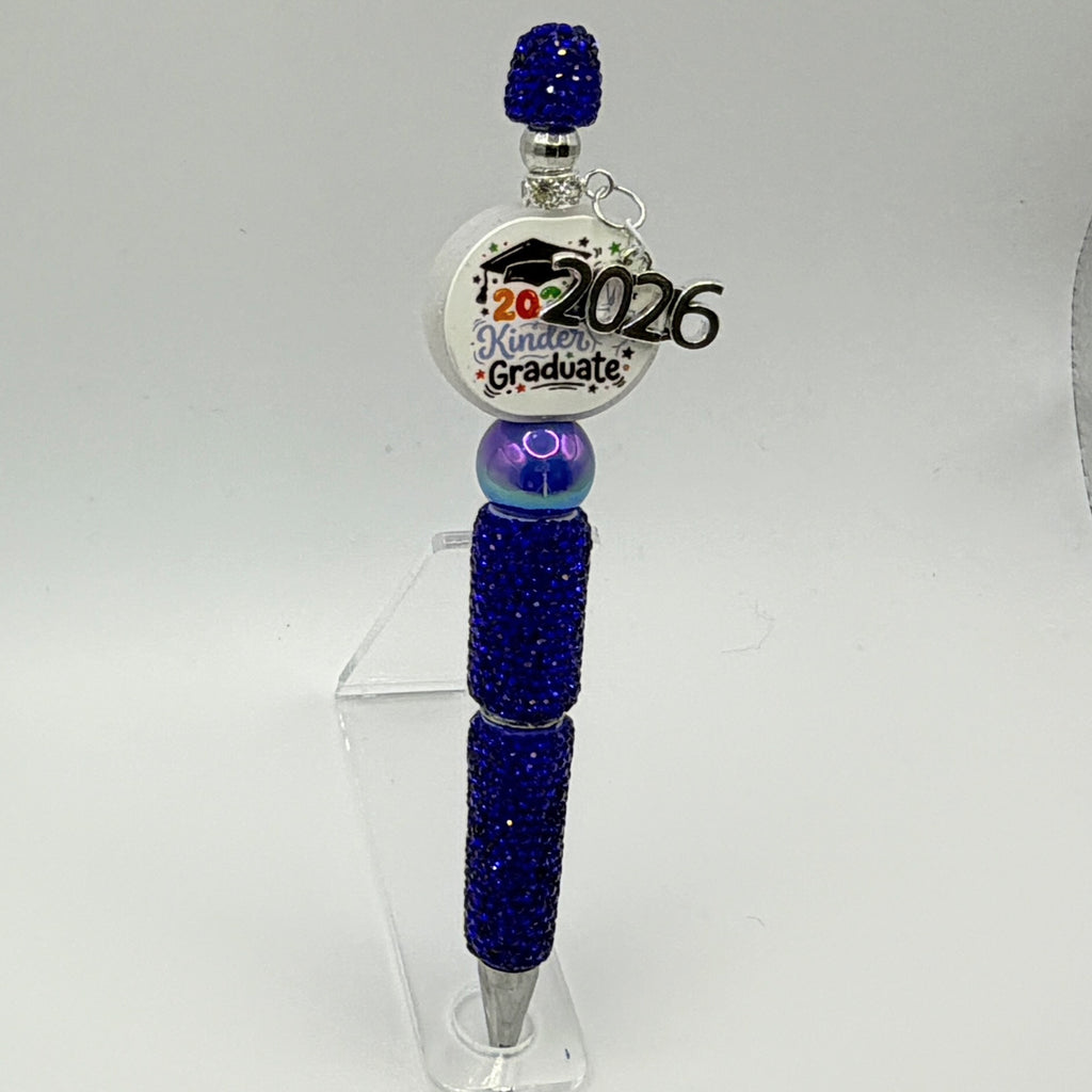 Class of 2026 Graduation Beaded Pens – Kindergarten & Senior Graduation Pens – Handmade Glitter Pens – Choose Your Style A–E