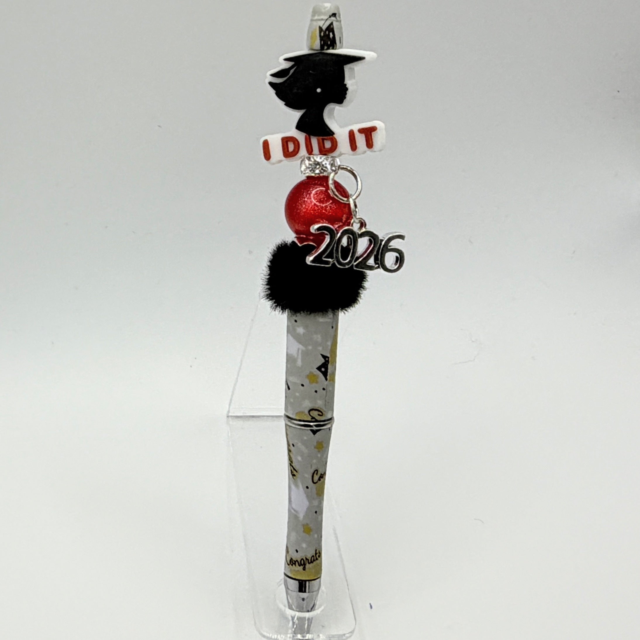 Class of 2026 Graduation Beaded Pens – Kindergarten & Senior Graduation Pens – Handmade Glitter Pens – Choose Your Style A–E
