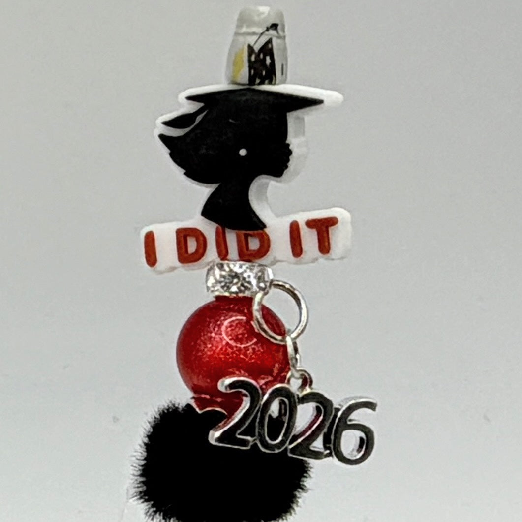 Class of 2026 Graduation Beaded Pens – Kindergarten & Senior Graduation Pens – Handmade Glitter Pens – Choose Your Style A–E