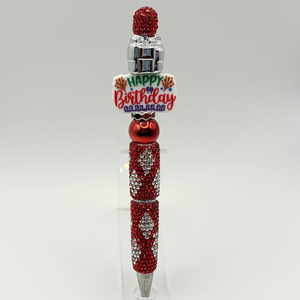 Birthday Celebration Beaded Pen Collection – Choose Your Style A–D 🎉✨