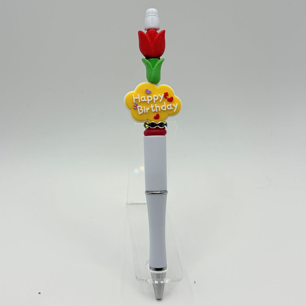 Birthday Celebration Beaded Pen Collection – Choose Your Style A–D 🎉✨