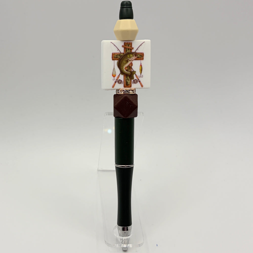 Father’s Day Sports & Outdoors Beaded Pens – Golf, Hunting & Fishing Themes | Choose Your Style A–D