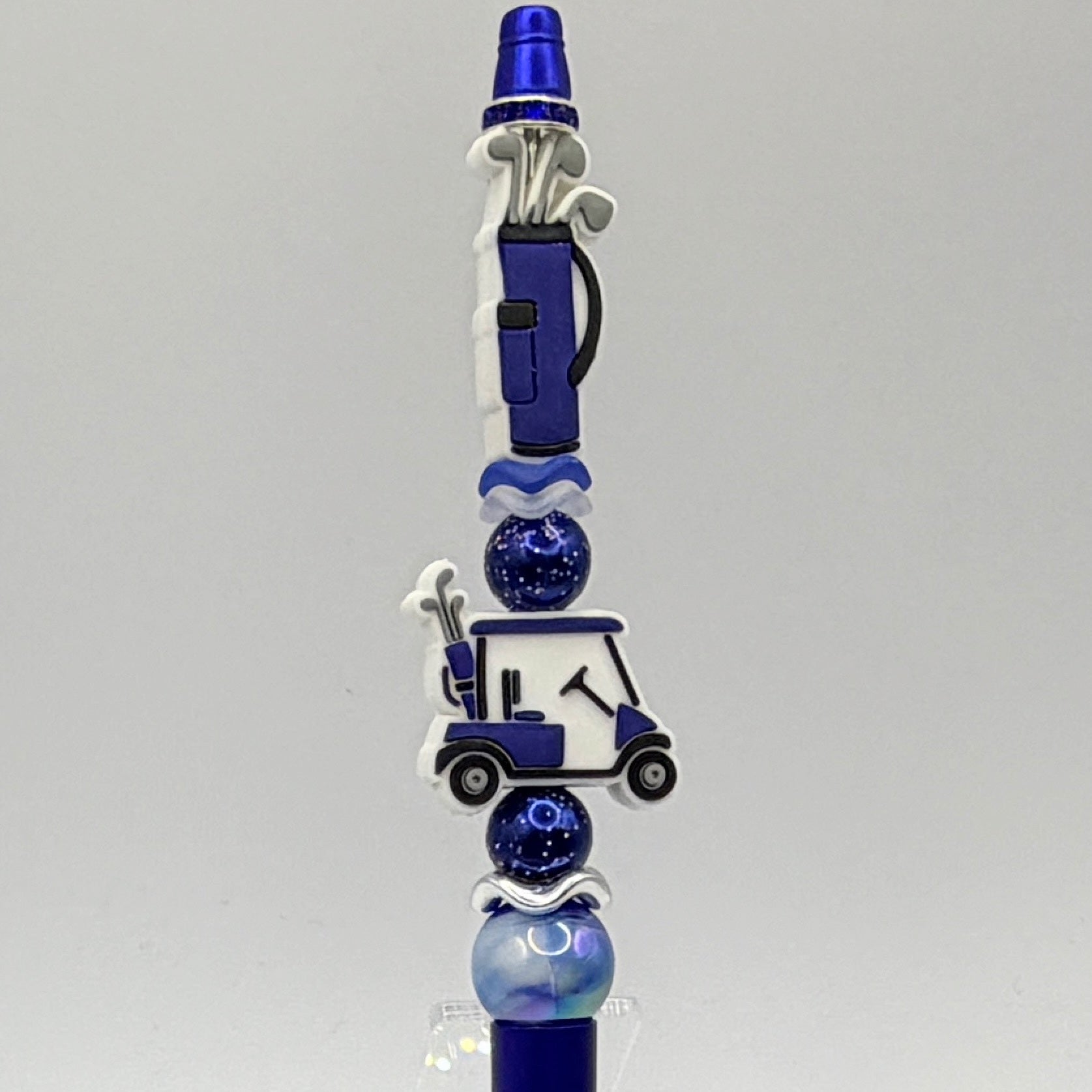 Golf Cart Beaded Pen Collection – Handmade Golf Lover Pens