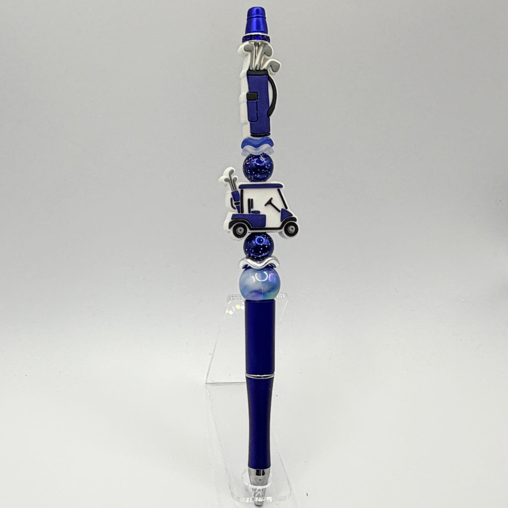 Golf Cart Beaded Pen Collection – Handmade Golf Lover Pens