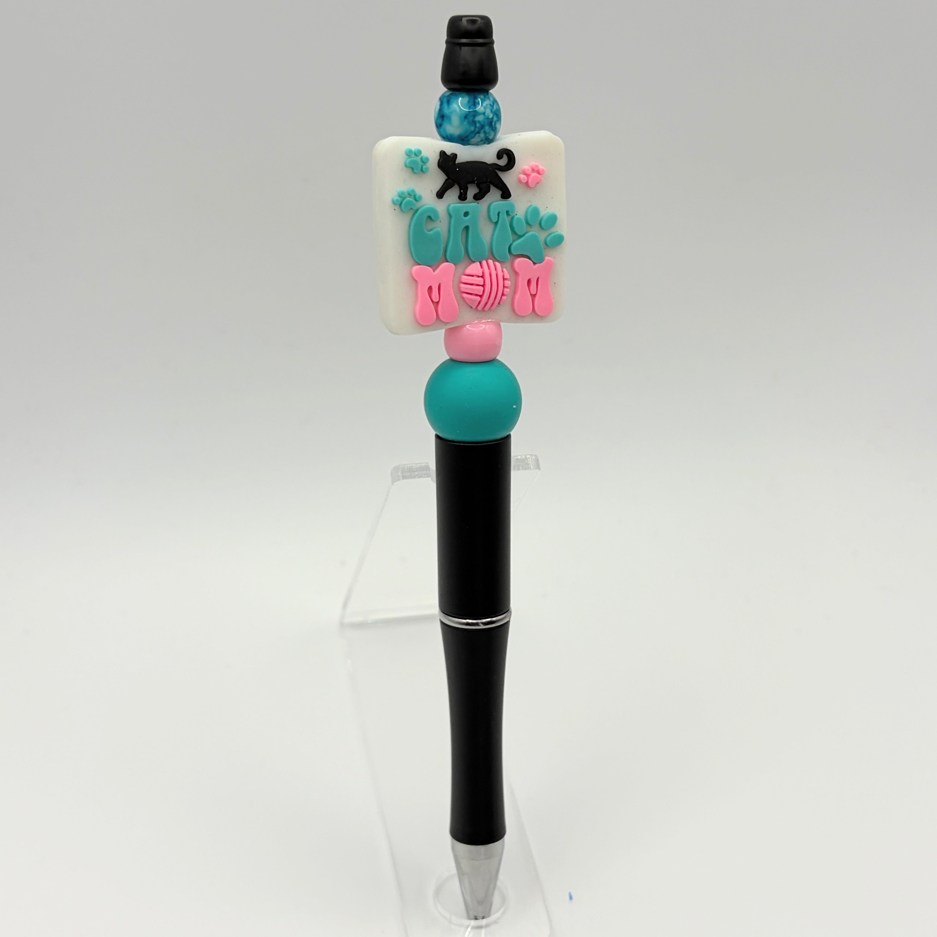Mom Collection Beaded Pens – Cat Mom, Dog Mom, Dance Mom & More | Choose Your Style A–F